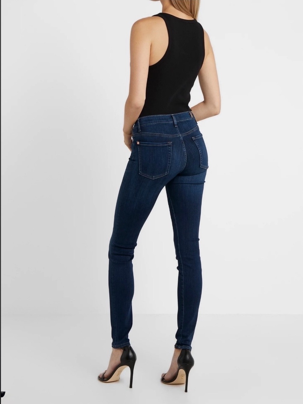 7 For All Mankind Dark Indigo Skinny Jeans